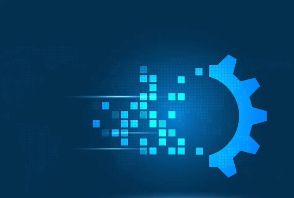 Futuristic Intelligent Data Processing Image