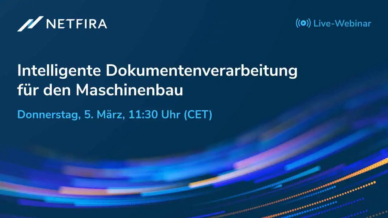 Netfira-Webinar: IDP für Maschinenbau